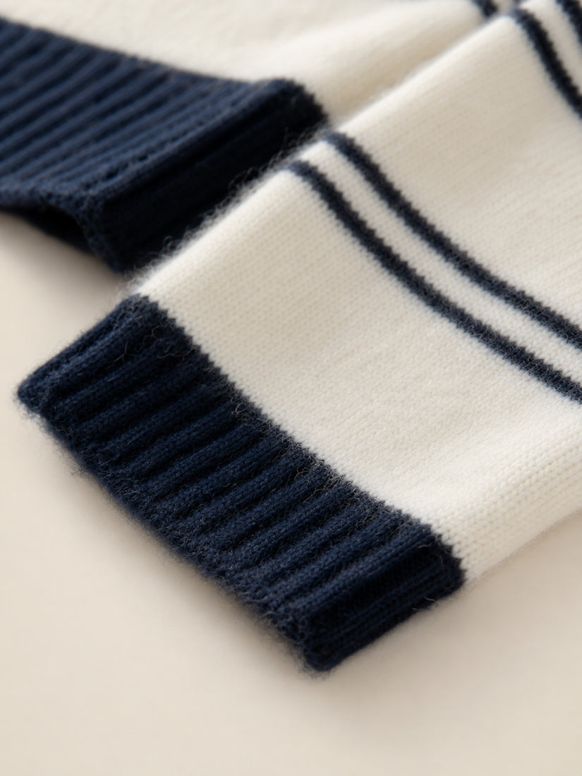 Elystra - Navy Cuff Detail | The Cashmere Studio