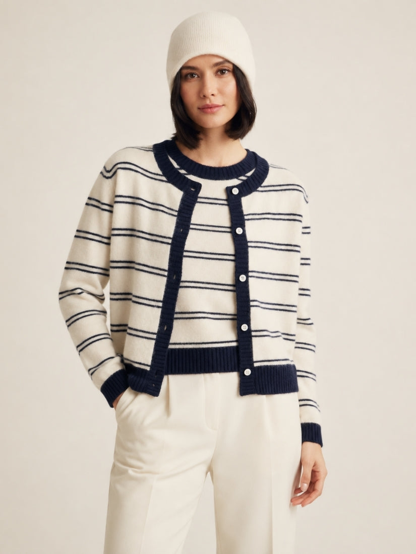 Elystra - Ivory Two-Piece Set | The Cashmere Studio