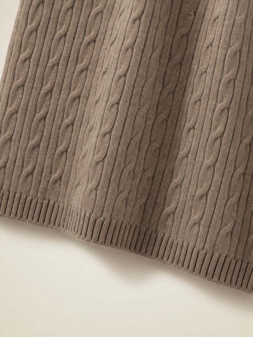 Emirelda - Cable-Knit Detail | The Cashmere Studio
