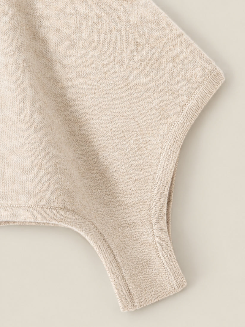 Faloria — Beige Cashmere Shoulder Wrap | The Cashmere Studio
