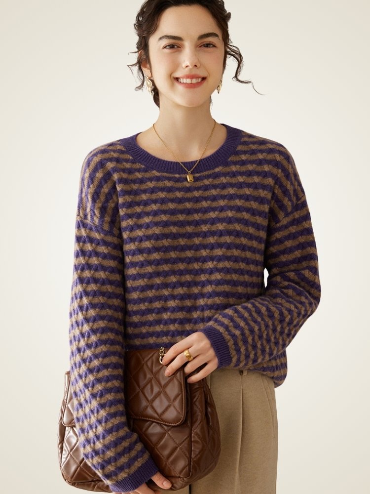 Ferelis -  Geometric Cashmere Sweater | The Cashmere Studio