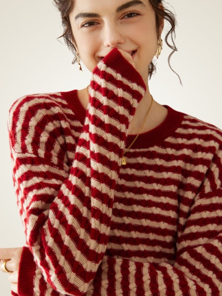 Ferelis -  Geometric Cashmere Sweater | The Cashmere Studio