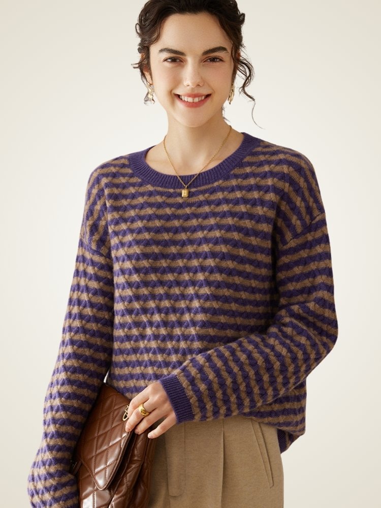 Ferelis -  Geometric Cashmere Sweater | The Cashmere Studio