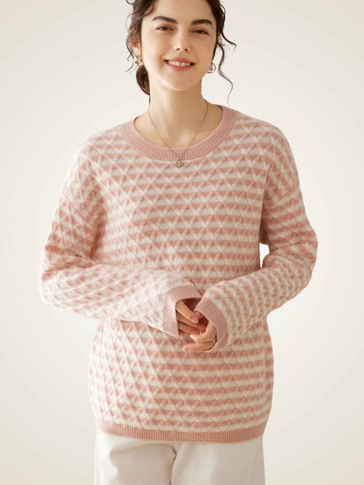 Ferelis -  Geometric Cashmere Sweater | The Cashmere Studio
