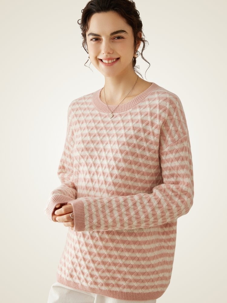 Ferelis -  Geometric Cashmere Sweater | The Cashmere Studio