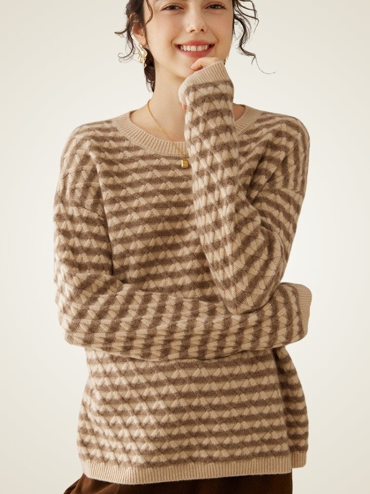 Ferelis -  Geometric Cashmere Sweater | The Cashmere Studio