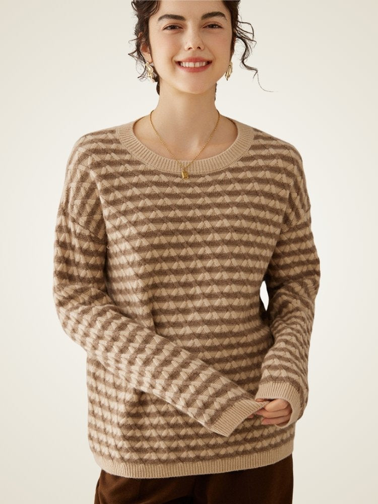 Ferelis -  Geometric Cashmere Sweater | The Cashmere Studio