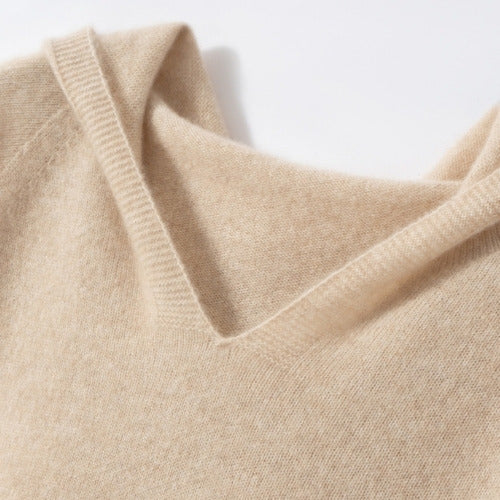Halisse - Hooded Cashmere Sweater | The Cashmere Studio