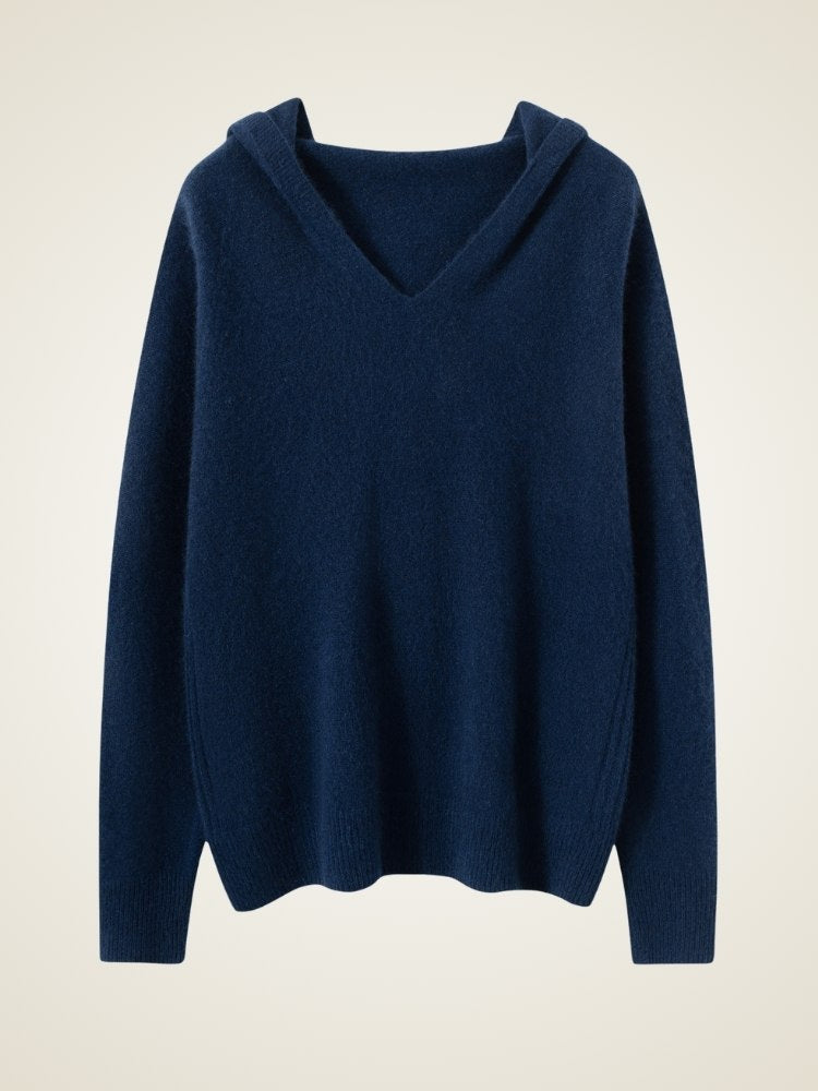Halisse - Hooded Cashmere Sweater | The Cashmere Studio