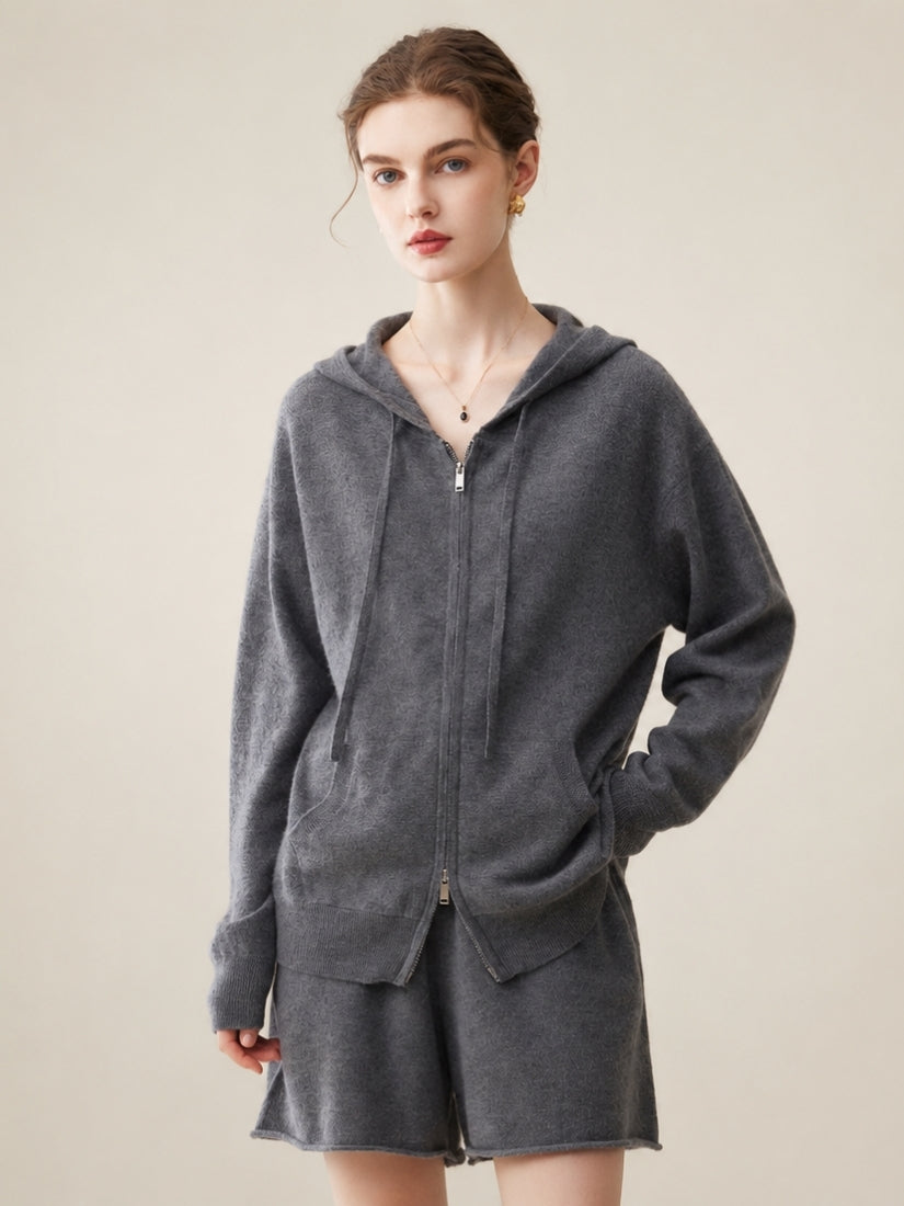 Hespera - Dark Gray Cashmere Set | The Cashmere Studio