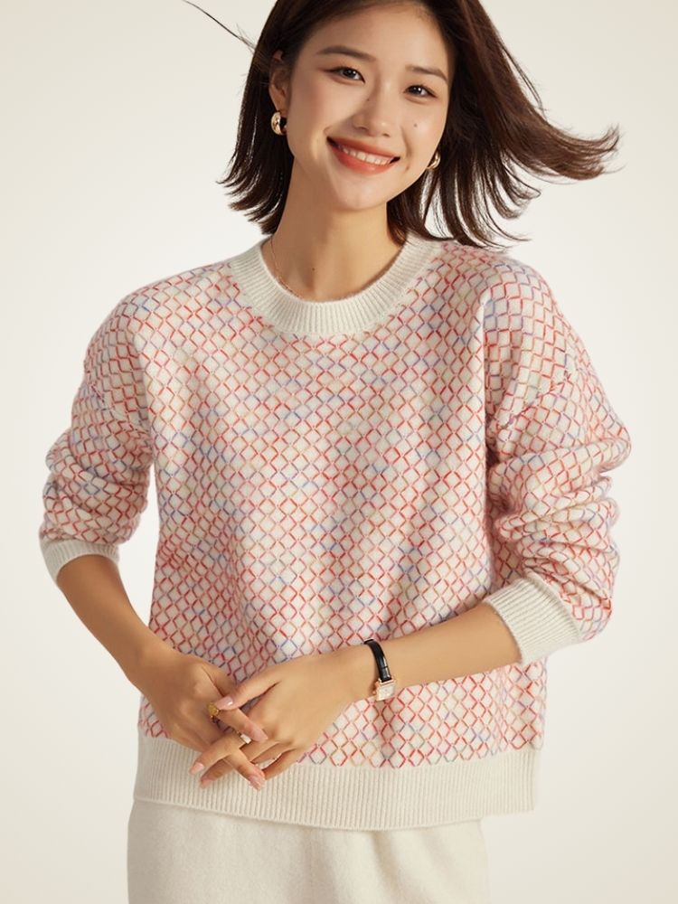 Geneira - Multicolor Cashmere Sweater | The Cashmere Studio