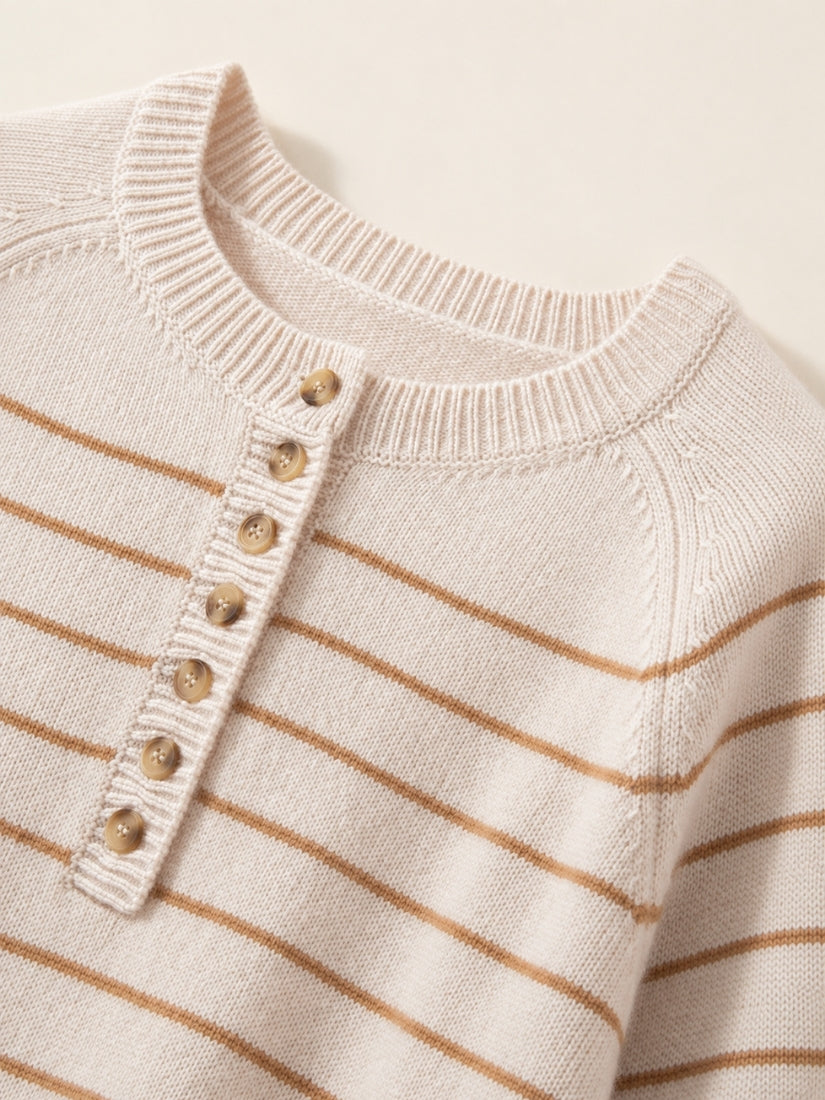 Jiliane - Button Placket Detail | The Cashmere Studio