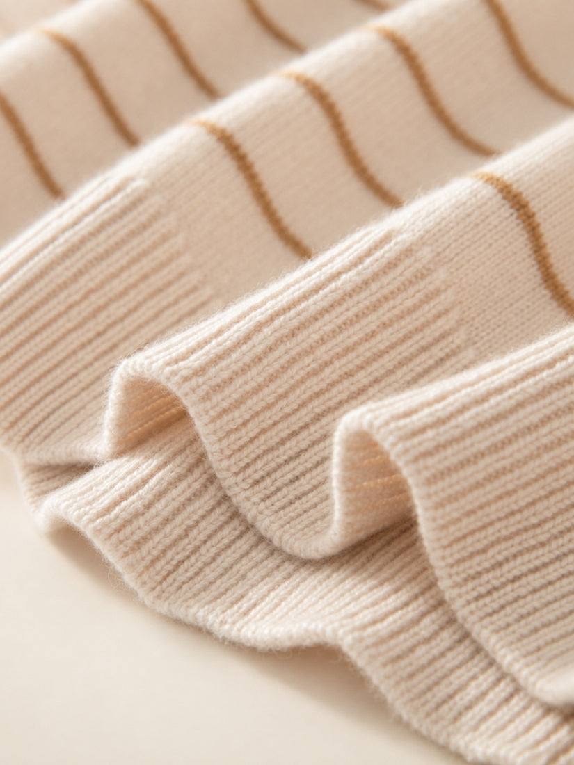 Jiliane - Ribbed Cuff Detail | The Cashmere Studio