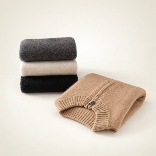 Kaian — Half-Zip Cashmere Sweater | The Cashmere Studio