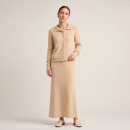 Keiralen — Cashmere Cardigan & Skirt Set | The Cashmere Studio