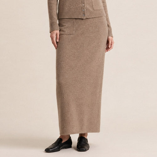 Keiralen — Long Cashmere Midi Skirt | The Cashmere Studio