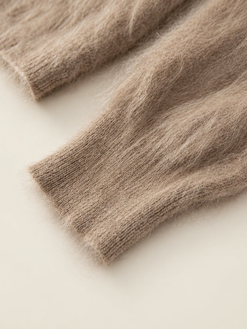 Lareth — Brushed Cashmere Sleeve Detail | The Cashmere Studio