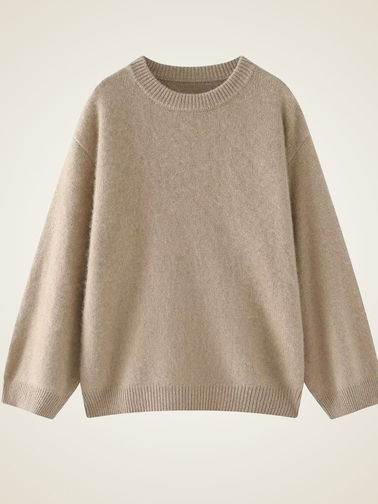 Lauren - Oversize Crewneck Cashmere Sweater