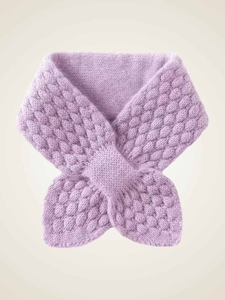 Lyla - Lavender Cashmere Pull Through Scarf | The Cashmere Studio