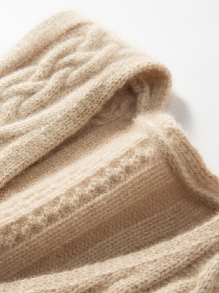 Levara - Cable-Knit Cashmere Vest | The Cashmere Studio