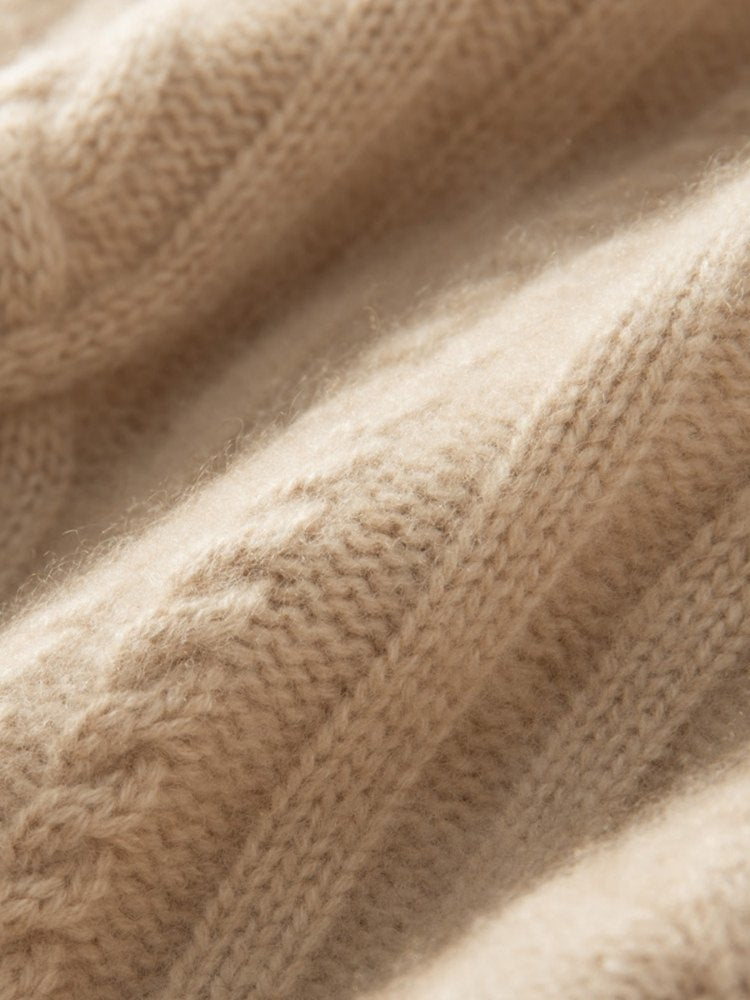 Levara - Cable-Knit Cashmere Vest | The Cashmere Studio