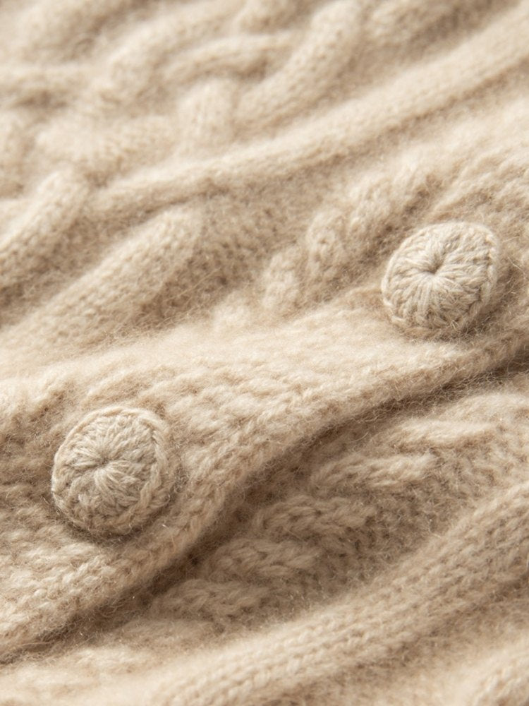 Levara - Cable-Knit Cashmere Vest | The Cashmere Studio