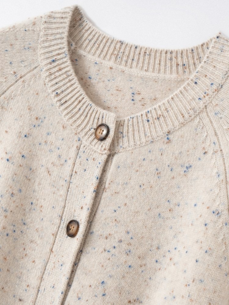 Seralisse - Speckled Cashmere Cardigan | The Cashmere Studio