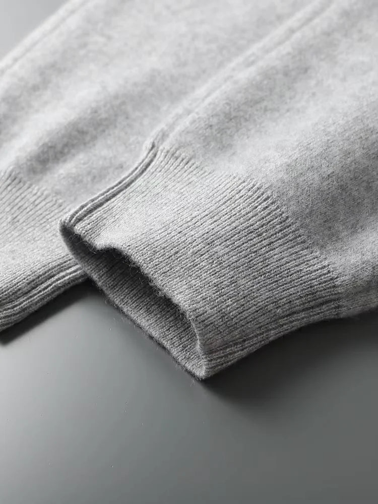 Elliot - Light Gray Men's Cashmere Hoodie and Jogger Set | The Cashmere Studio