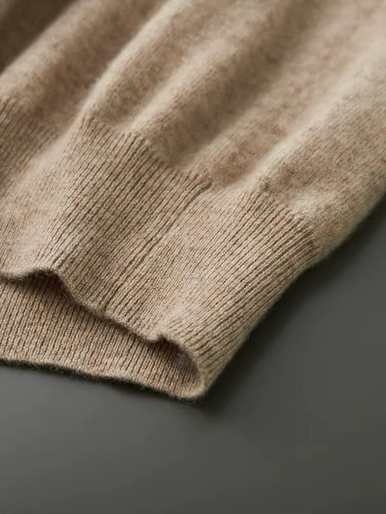 Lucas - Mock Neck Cashmere Sweater | The Cashmere Studio