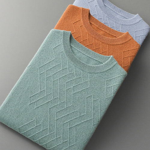 Jett - Geometric Cashmere Sweater | The Cashmere Studio