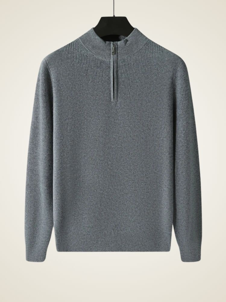 Nathan - Quarter Zip Cashmere Sweater