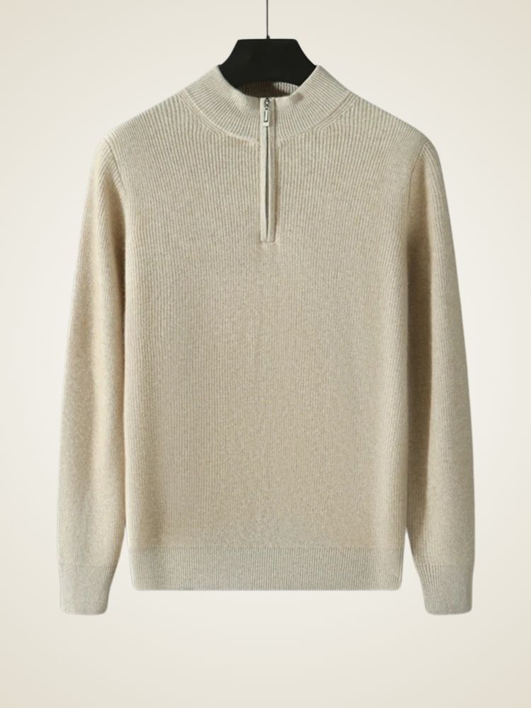 Nathan - Quarter Zip Cashmere Sweater