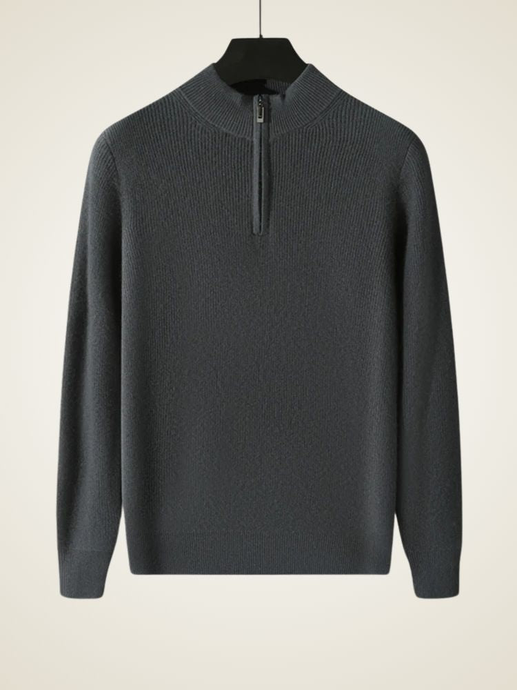 Nathan - Quarter Zip Cashmere Sweater