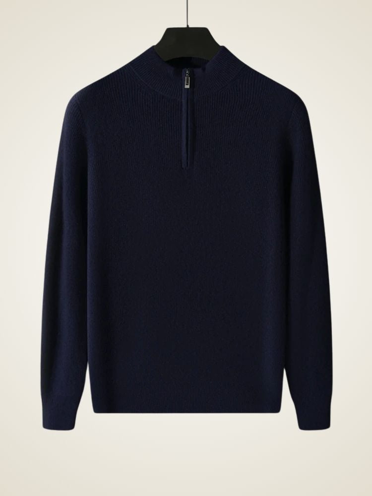 Nathan - Quarter Zip Cashmere Sweater