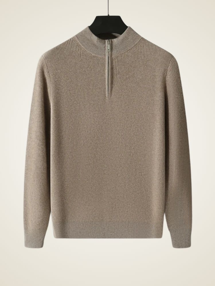 Nathan - Quarter Zip Cashmere Sweater