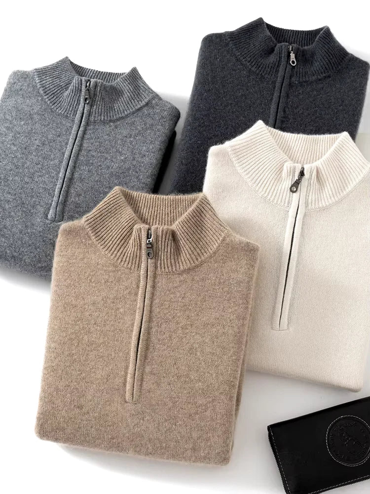 Benjamin - Half Zip Cashmere Sweater