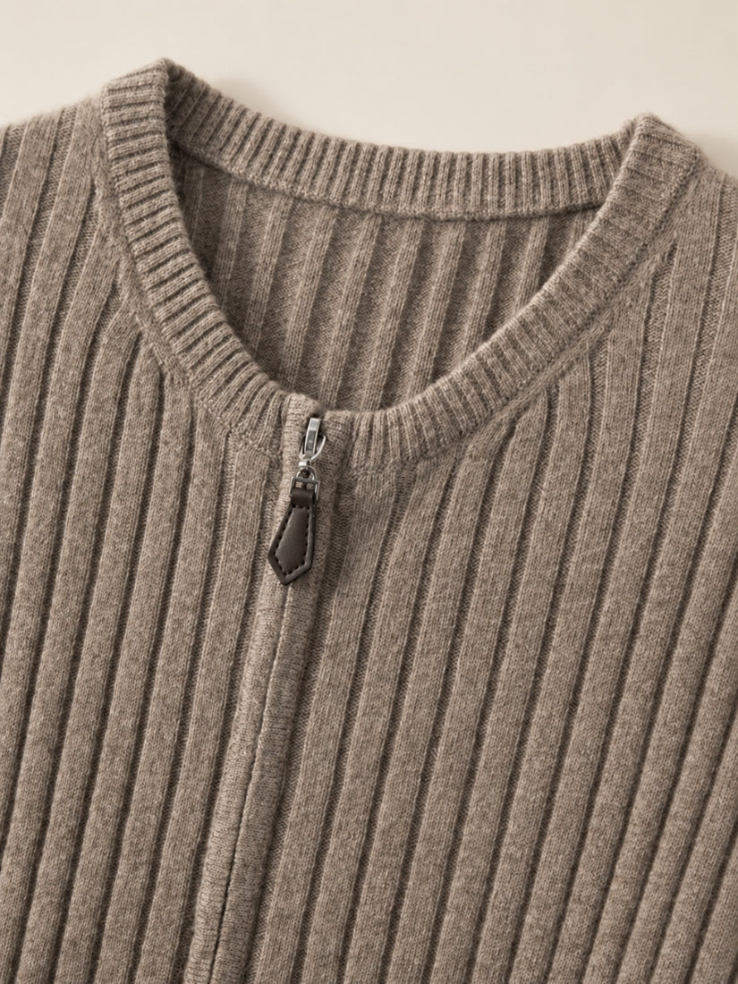 Naralisse - Zip Closure Detail | The Cashmere Studio