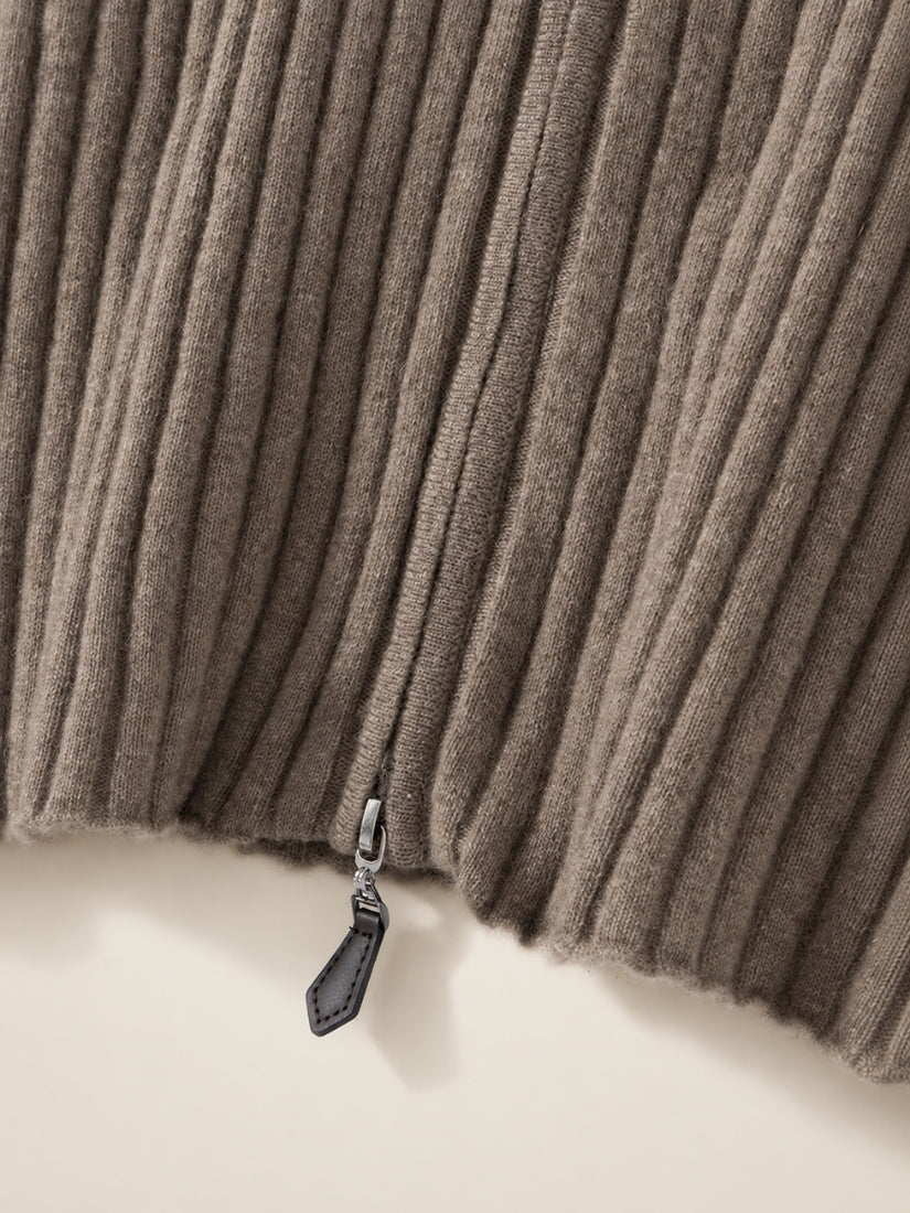 Naralisse - Bottom Zip Detail | The Cashmere Studio