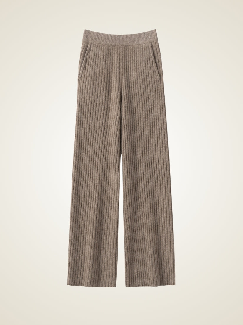 Naralisse - Taupe Cashmere Pants | The Cashmere Studio