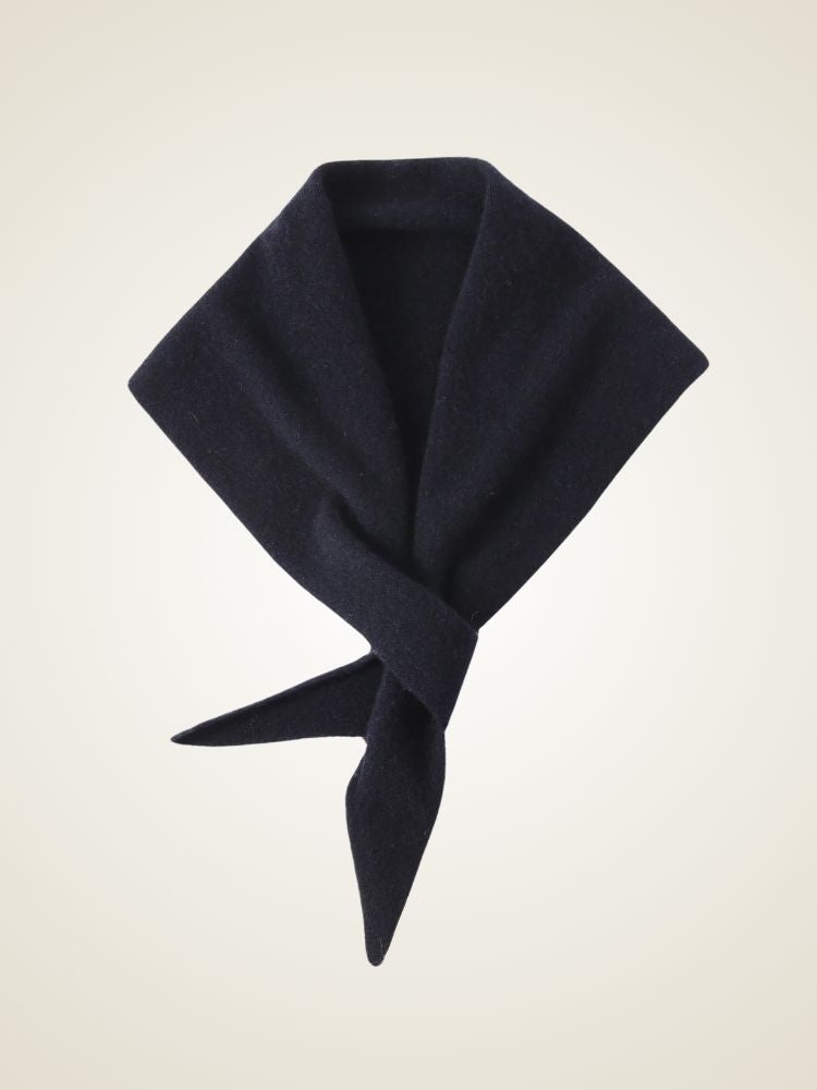 Kennedy - Navy Wrap Cashmere Scarf | The Cashmere Studio