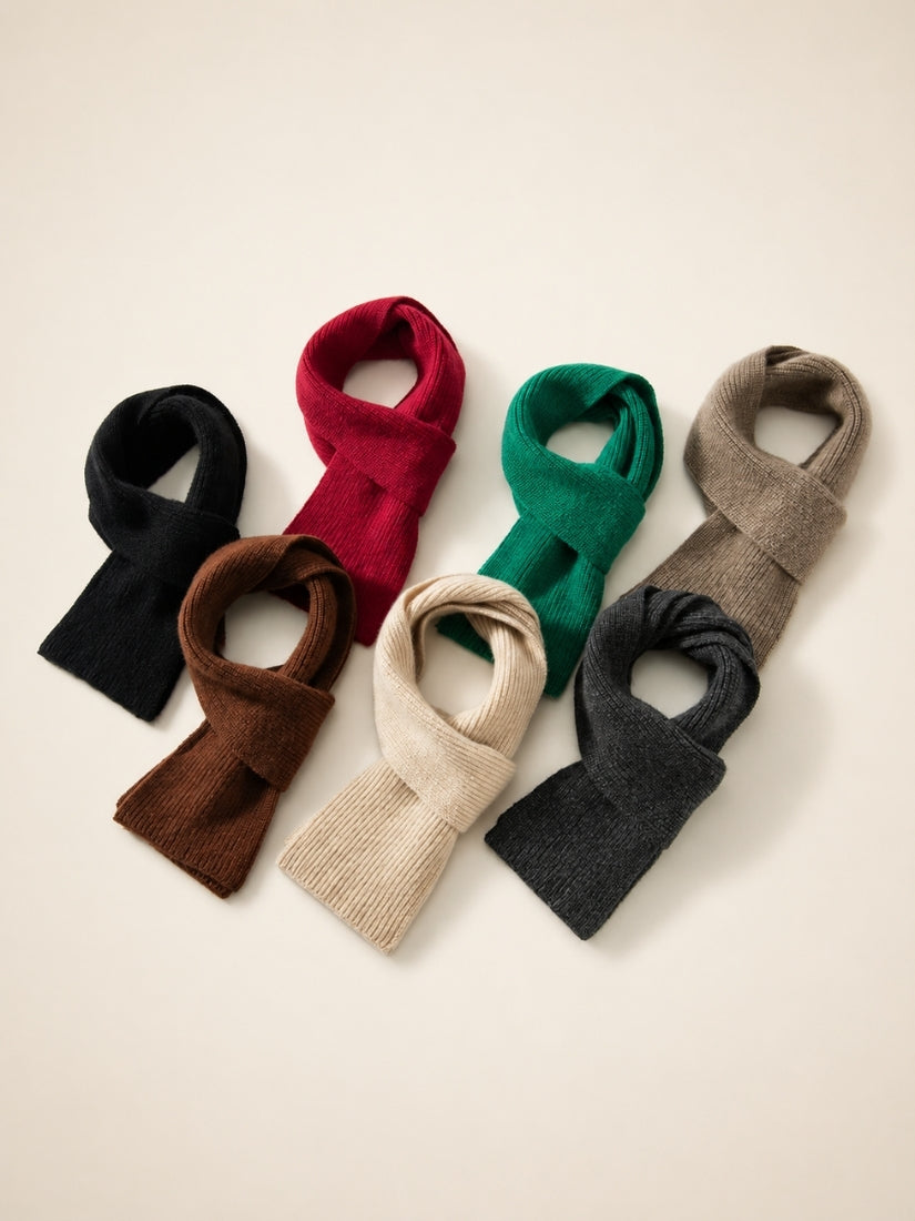 Norell - Ribbed Cashmere Scarf | The Cashmere Studio