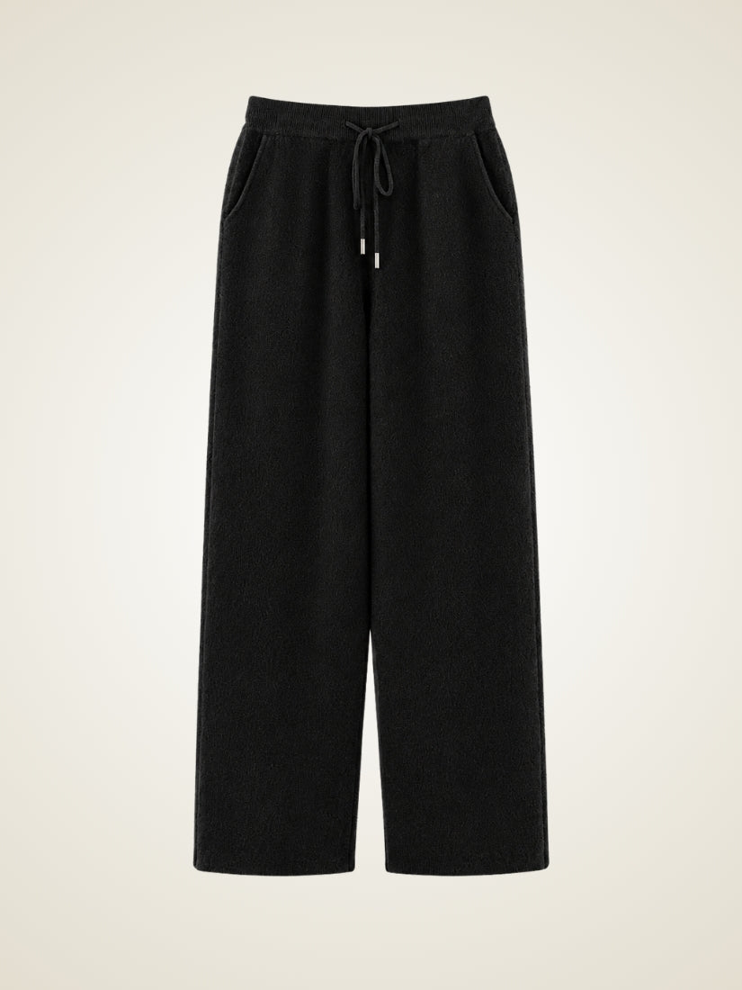 Orian — Black Tapered Cashmere Jogger Pants | The Cashmere Studio