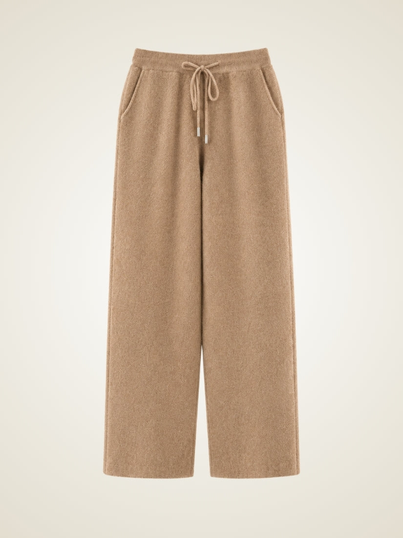 Orian — Beige Tapered Cashmere Jogger Pants | The Cashmere Studio