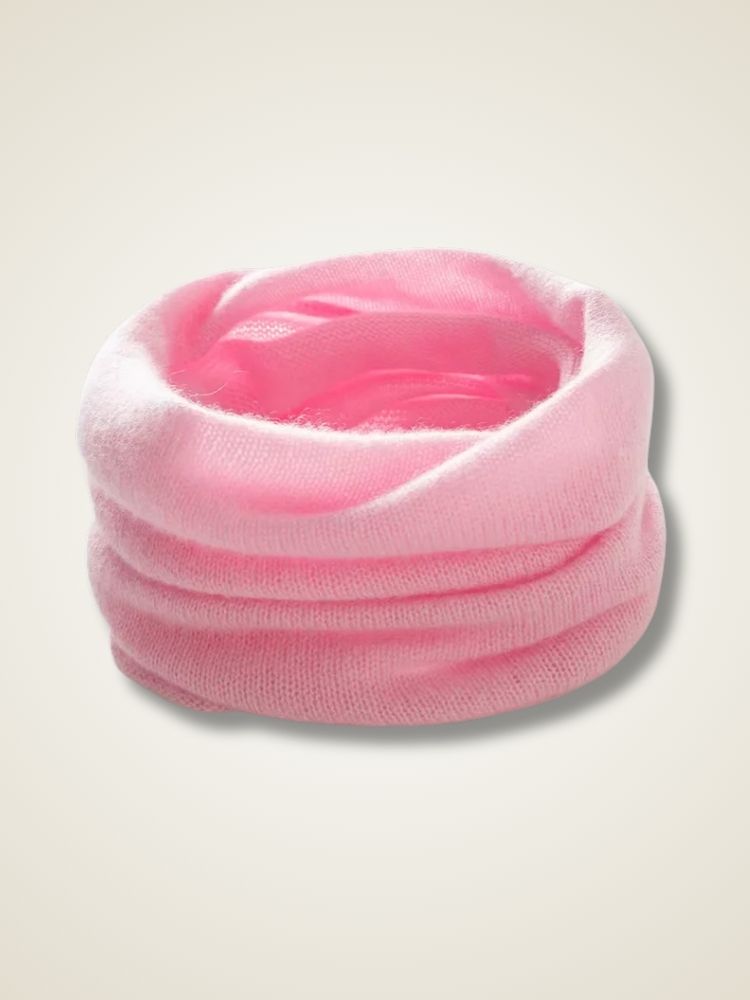 Imani - Pink Cashmere Tube Scarf | The Cashmere Studio