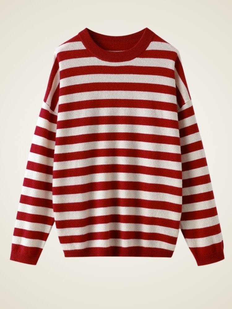 Melindra -  Striped Cashmere Sweater | The Cashmere Studio