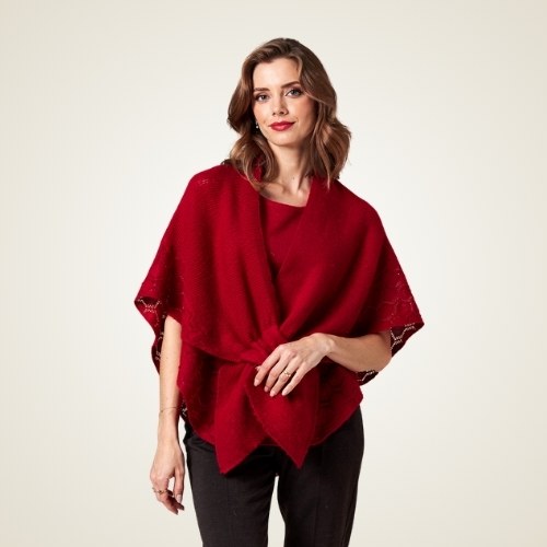 Reliana - Openwork Cashmere Shawl | The Cashmere Studio