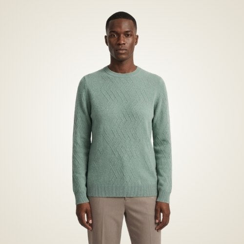 Jett - Geometric Cashmere Sweater | The Cashmere Studio