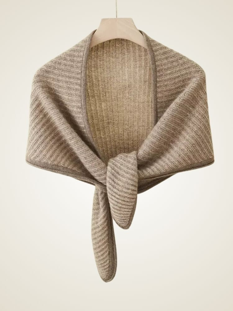 Kendall - Taupe Two Tone Cashmere Scarf | The Cashmere Studio