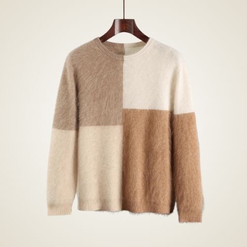 Ambrose - Brushed Crewneck Cashmere Sweater | The Cashmere Studio