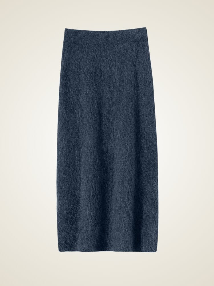 Ulissa -  Brushed Cashmere Skirt | The Cashmere Studio